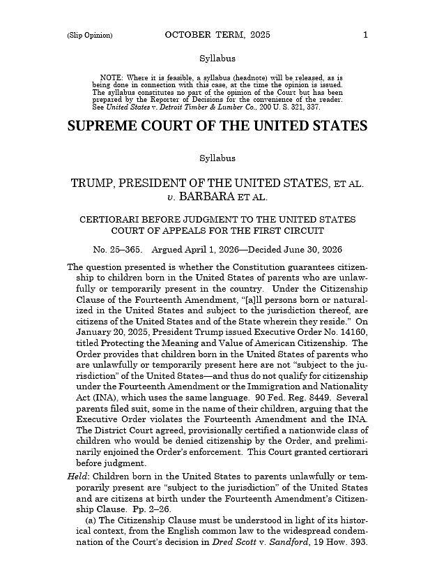 美国落地公民权保住了！特朗普输了，美国最高法院以6:3的投票结果一锤定音（组图） - 5