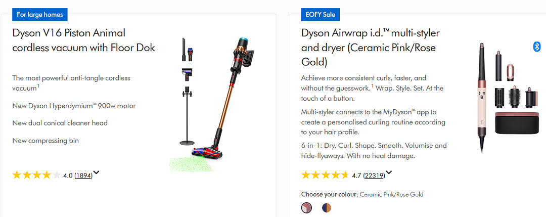 新财年大促！【Dyson】澳洲官网 折上折 - 1