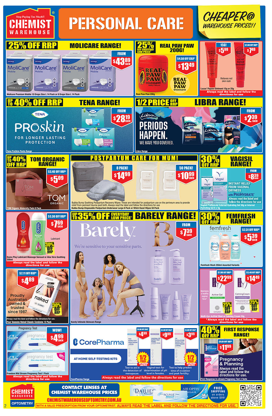给力周期 + 限时满30刀就包邮！【Chemist Warehouse】药店 最新一期优惠目录 - 5