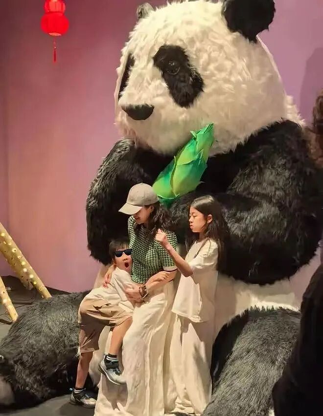 章子怡6岁儿子罕见露正脸,姐弟俩都像汪峰 - 4