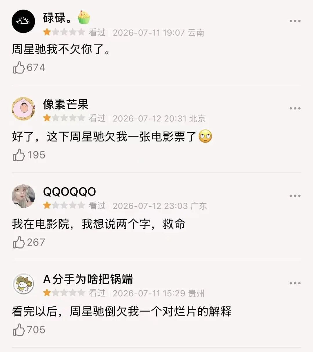 “离开星爷谁还把我当猴耍”,周星驰新片让多少观众大失所望 - 1