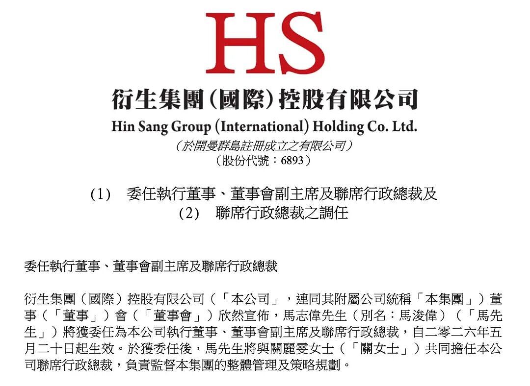 演员马浚伟出任衍生集团高管,公司股价飙涨超200%(组图) - 2