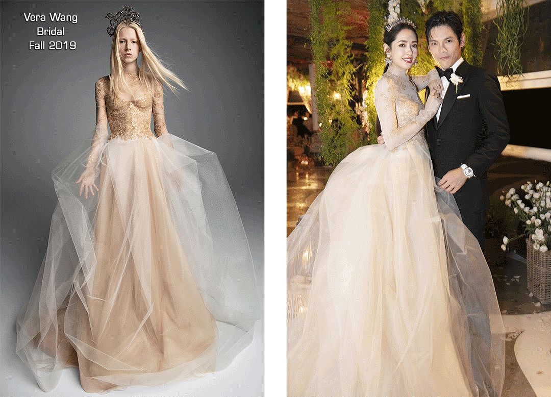【时尚】2019最美新娘子们｜凡尔赛宫的婚宴，12套婚纱，8300个小时手工刺绣 - 66