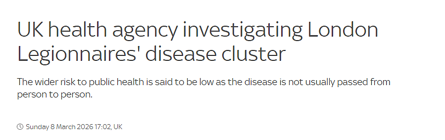 伦敦突然爆发!致命细菌引发疫情,藏在空调和水龙头里?(组图) - 1