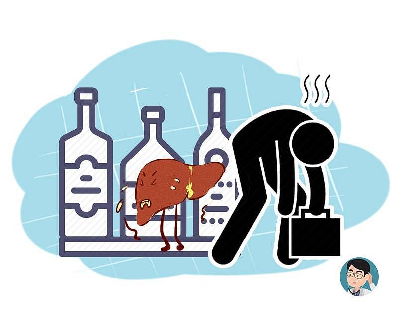 肝脏一旦“亮红灯”,酒后常有4个表现！若没出现，酒精肝还很远