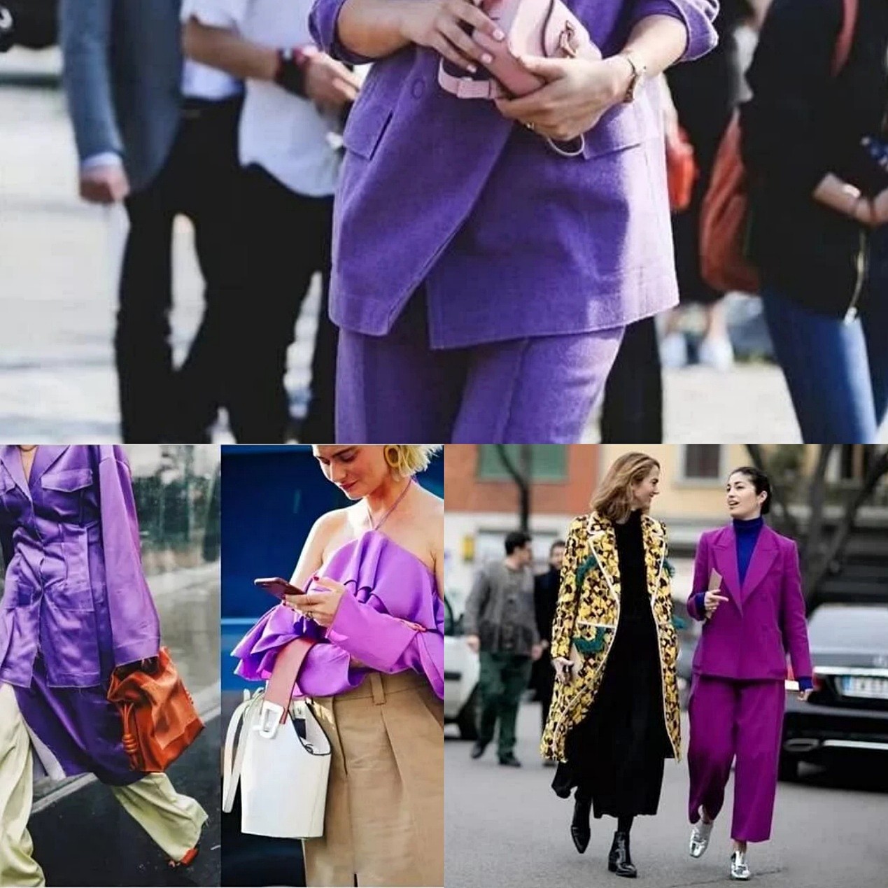 中年女性穿套装真绝美！央视主持海霞现身，穿“紫薯裙”艳而不俗