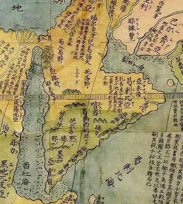 明朝绘制的第一幅世界地图 : 菲律宾都是附属国