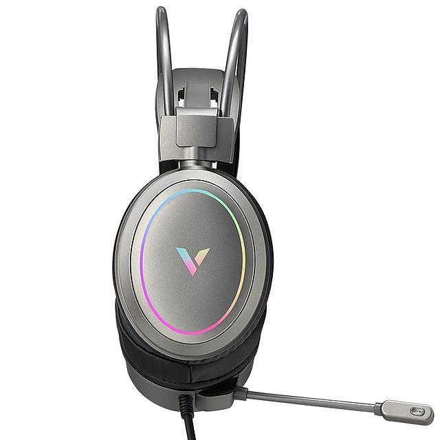 流光银，为战而声，雷柏VH610虚拟7.1声道游戏耳机上市
