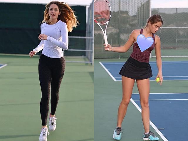 莎拉波娃第二！15岁网球少女穿衣时髦，“零赘肉”身材反而像25岁