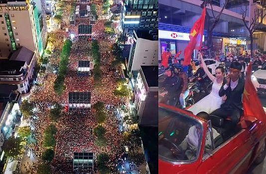 越南球迷彻夜狂欢：万人塞满大街！3年崛起已夺2冠，国足怕吗