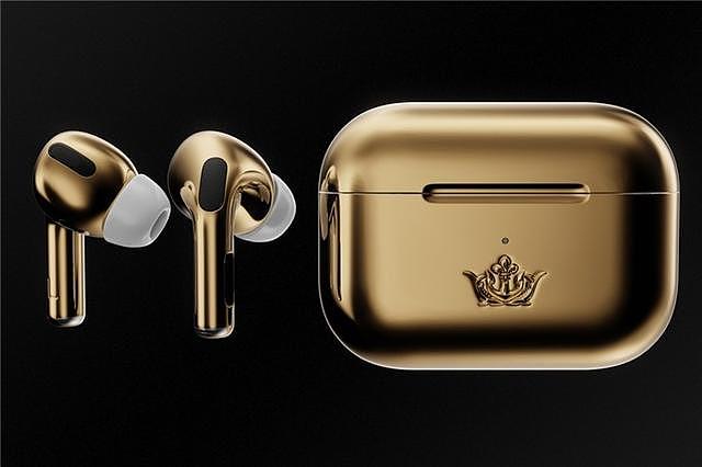 18K黄金打造独一无二的AirPods Pro，真土豪