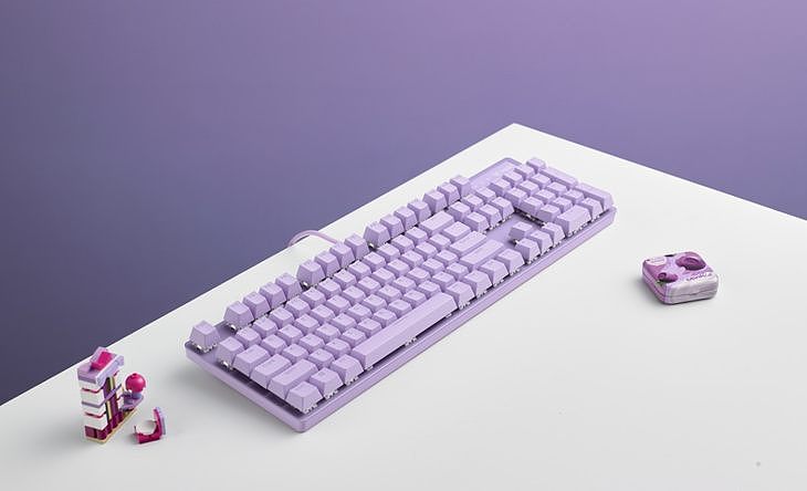 雷柏V500PRO冰激凌粉、清洌紫背光游戏机械键盘上市