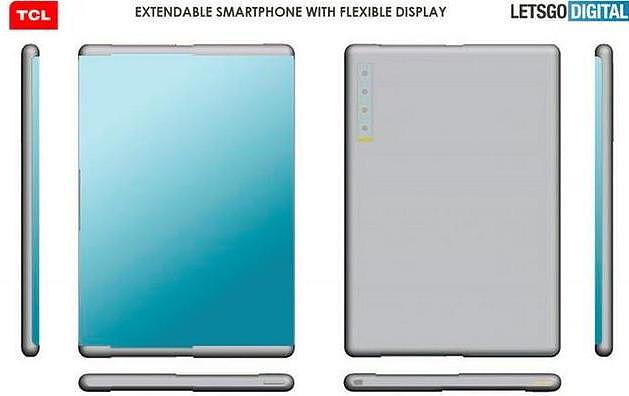 TCL手机新专利曝光：完全拉伸后类似平板