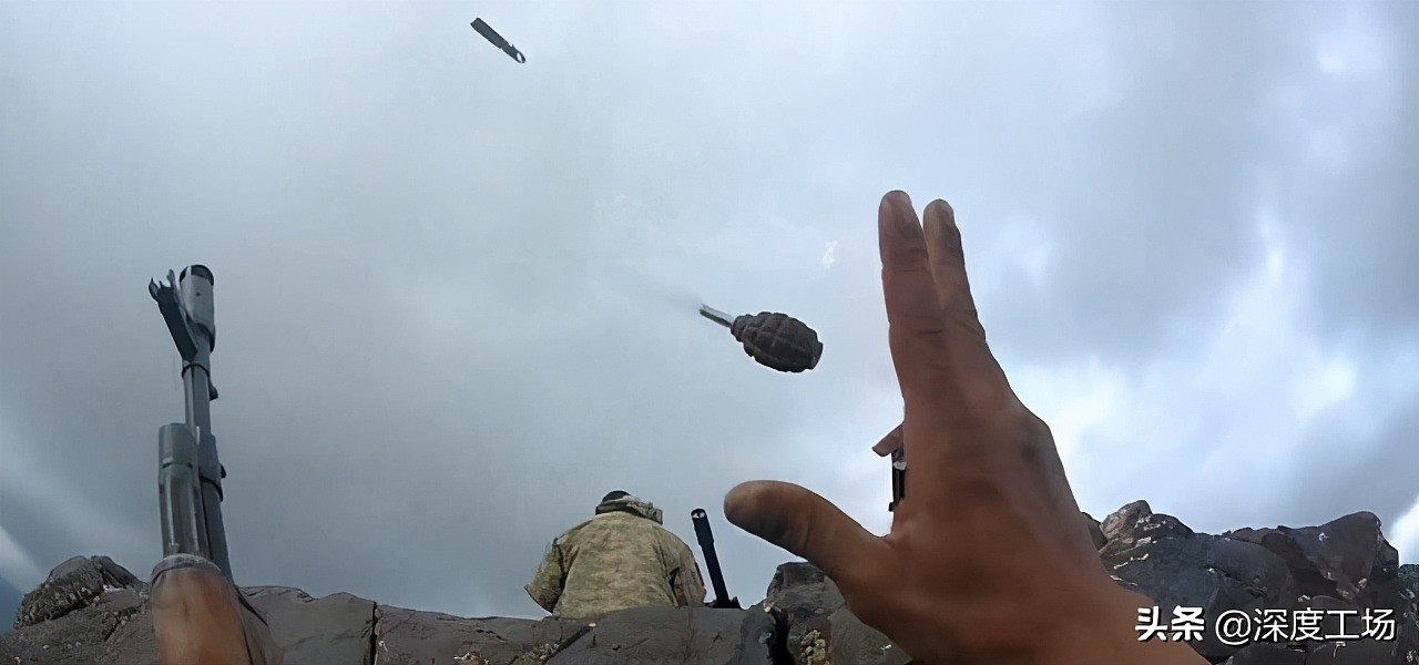 现场第一视角！库尔德太猛了：2米距离扔手榴弹全歼土耳其小分队