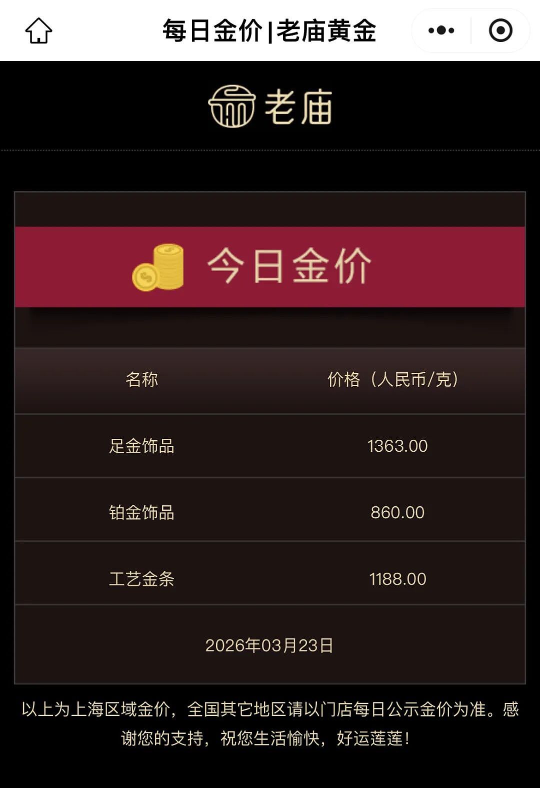 国内金价跌破1000元，多家金店金饰克价下调，创43年最大单周跌幅（组图） - 3