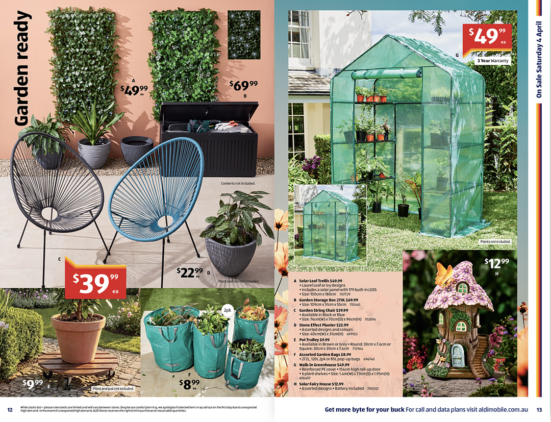 Aldi 【4月1日】特卖,种菜大棚都上架了,各种乐器也来了(组图) - 7