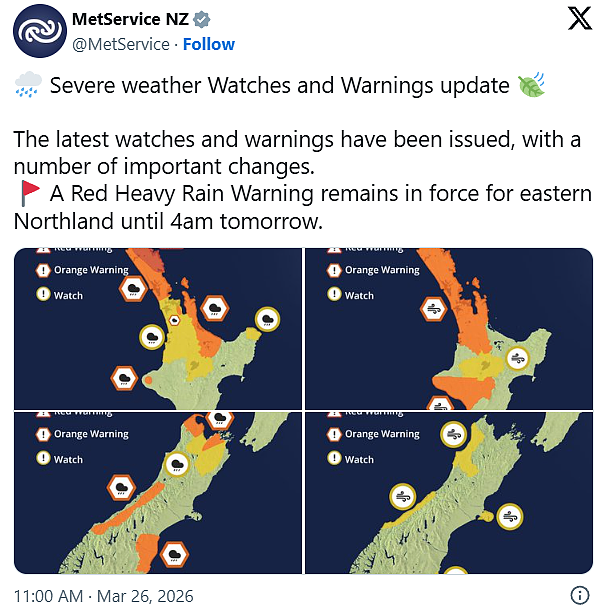 极端天气警报!暴雨狂袭!通信中断!学校停课!林肯大学缩编!40岗位或被裁撤!新西兰医生禁用AI写病历!官方:未审批AI写病历将被处分!(组图) - 5