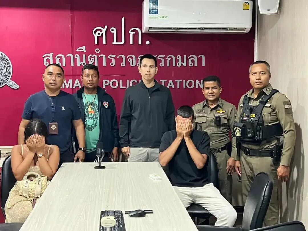 法国情侣在泰国海滩“啪啪啪”，被捕后遮脸！当地人怒了（组图） - 2