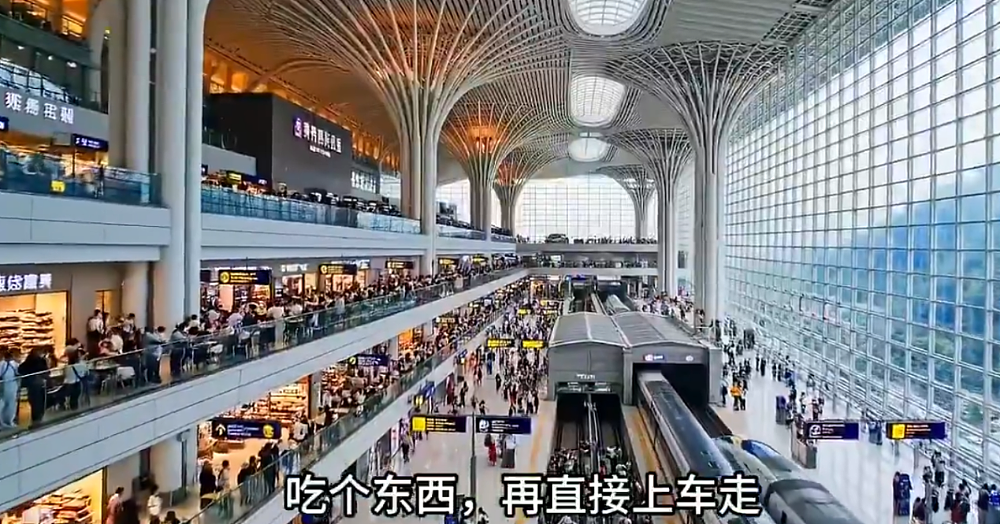 马斯克随手转发了一段中国火车站的视频，结果全世界的网友都破防了（组图） - 13