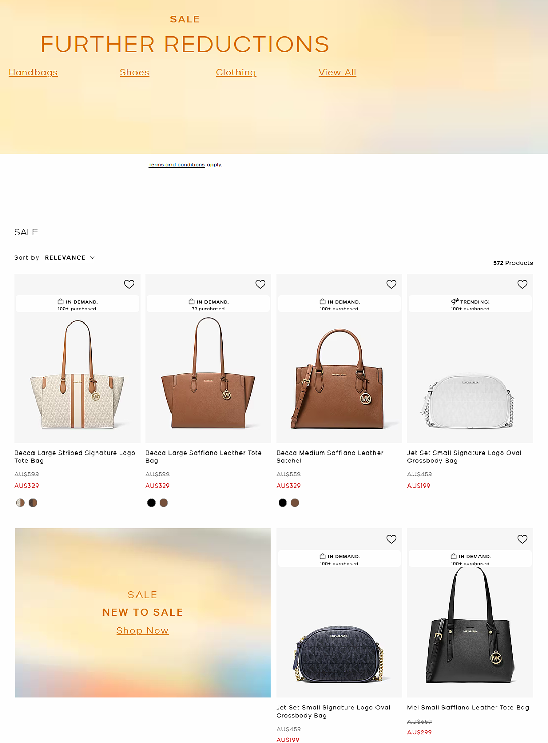 跨财年特卖！【Michael Kors】服饰/鞋包 大促 - 1