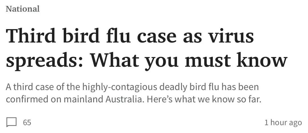 澳媒紧急警告！H5N1杀到澳洲第二州！专家喊话：别抢鸡蛋（组图） - 1