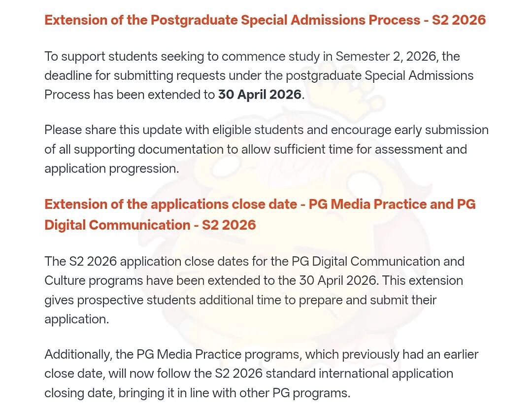 【留学申请】紧急提醒!悉尼大学2026 S2录取规则大变天:配额调整、GPA更新、截止日逼近(组图) - 6
