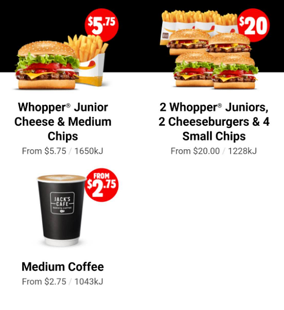 最新一期优惠券 + 满减！【Hungry Jack's】近期 特价集锦 - 4