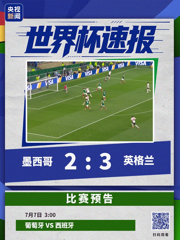 10人英格兰3-2险胜墨西哥晋级8强!明天葡萄牙大战西班牙(组图) - 1