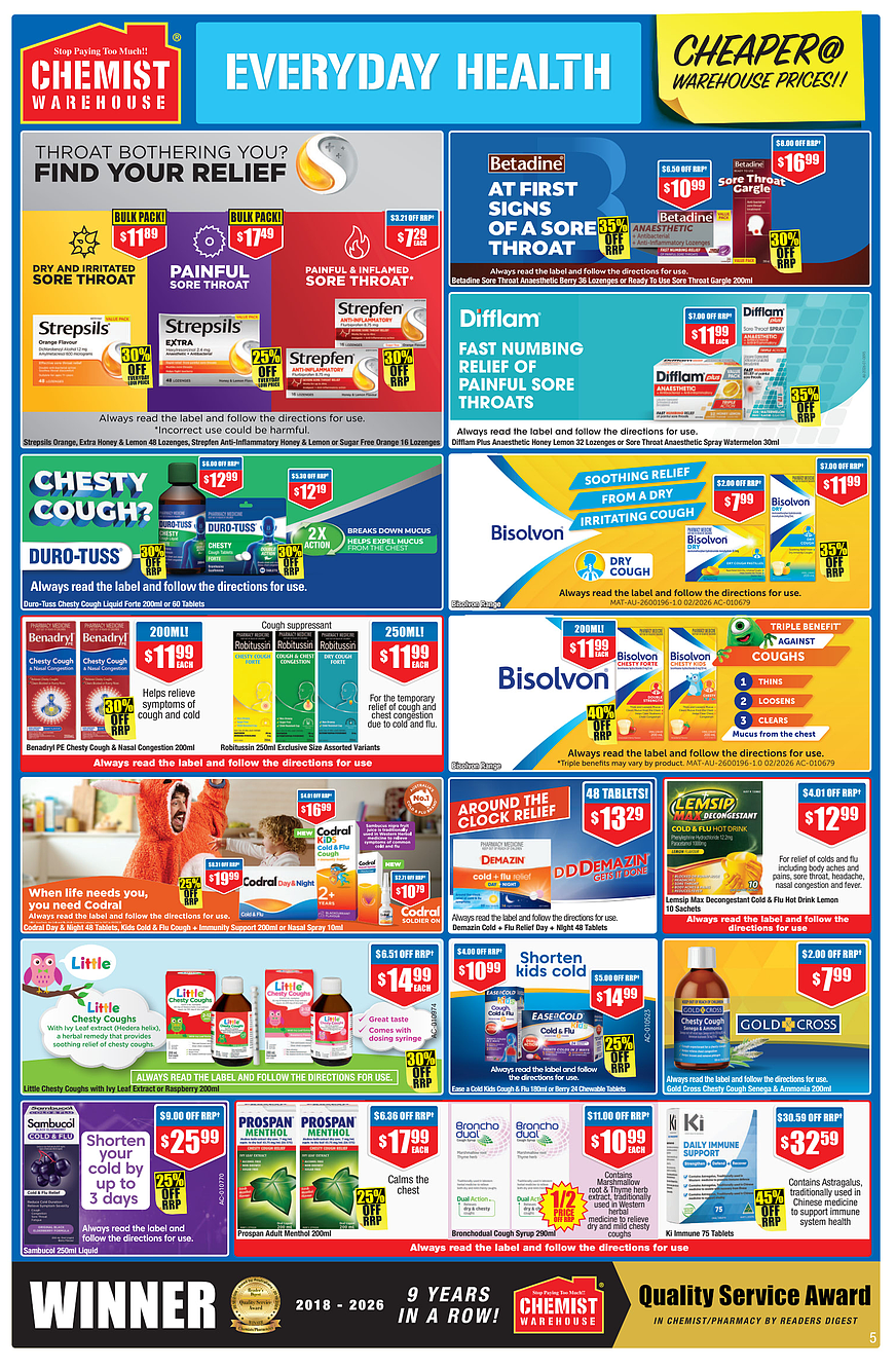 给力周期 + 限时满30刀就包邮！【Chemist Warehouse】药店 最新一期优惠目录 - 8