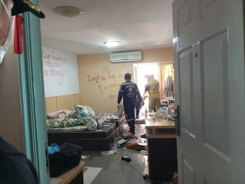 中国留学生坠楼身亡，女友惨死宿舍，身中30多刀！满墙血字内容细思极恐（组图） - 6