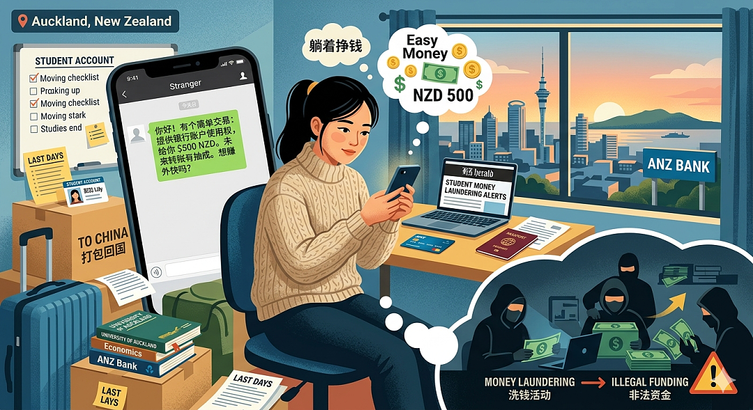 卖银行账号“躺着赚钱”?中国留学生沦为“钱骡”,澳新监管机构发警告(组图) - 1