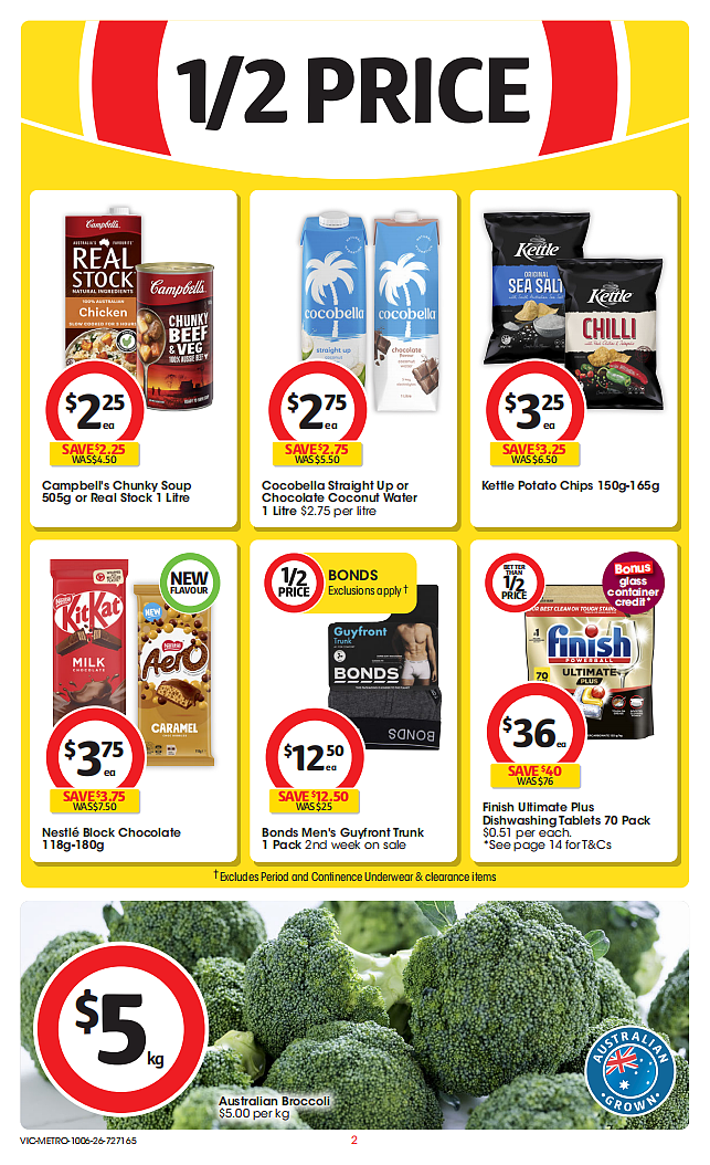 本周最新!澳洲各大超商特价商品一网打尽,大批好物骨折破半价!Woolworths、Coles、Costco(组图) - 2