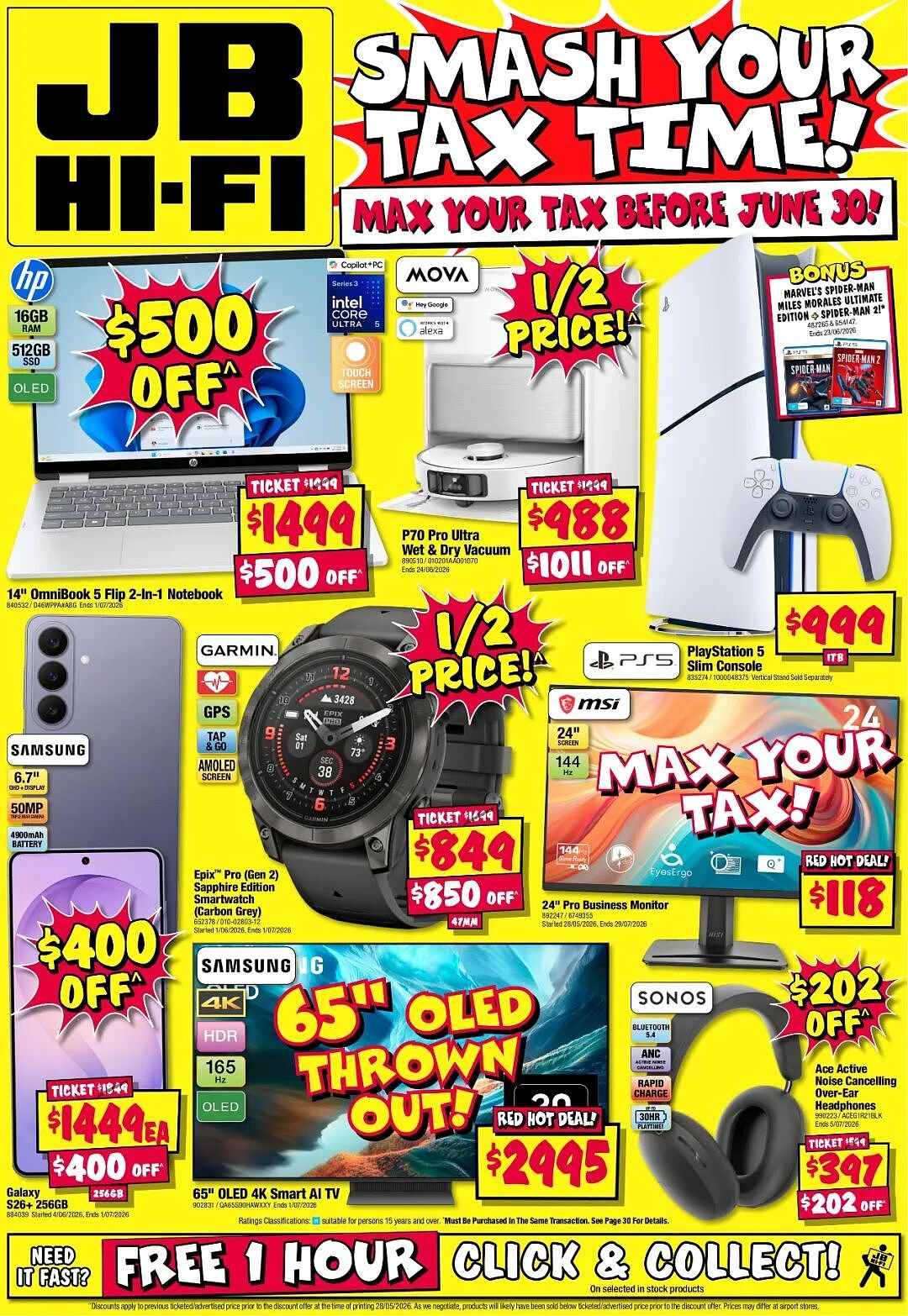 认错退钱！【JB Hi-Fi】首期财年末 优惠目录 - 40