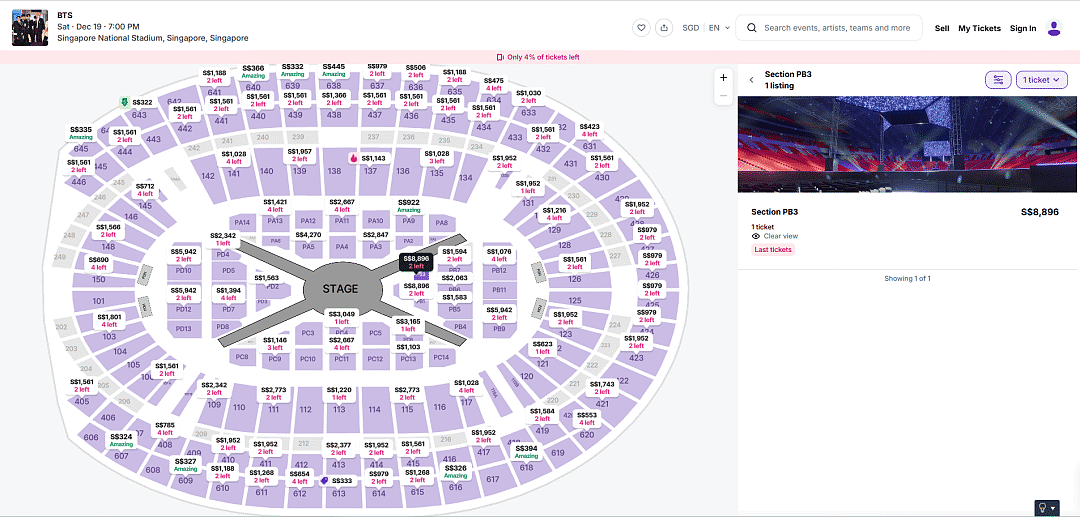 新加坡网友爆料:多人被骗超$11000,黄牛票高达$8896... BTS演唱会售票乱象太猖狂! - 8