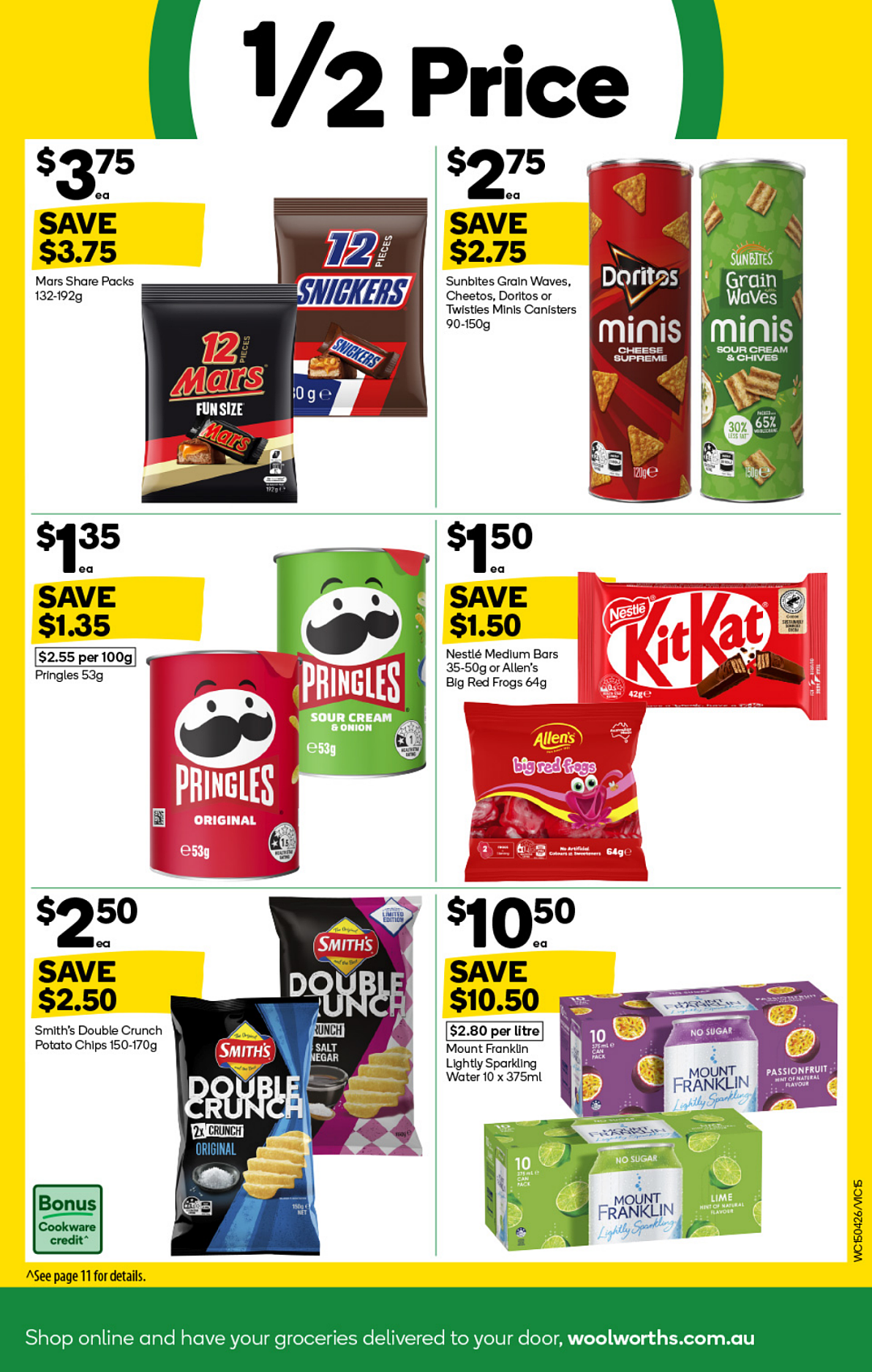 Woolworths 4月15日-4月21日打折,清洁、烧烤用品半价 - 16