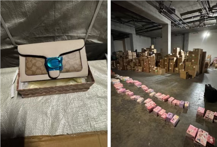 “假货仓库”遭突袭!千万仿冒奢侈品被查获,两名亚裔嫌疑人被捕(组图) - 3