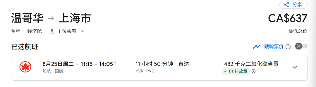 温哥华赴华航班“大跳水”!直飞往返北京低至$1000!中加增航:每周增加7班,飞这里! - 3