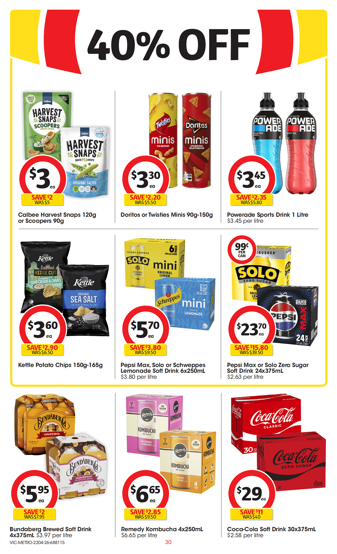 本周最新！澳洲各大超商特价商品一网打尽，大批好物骨折破半价！Woolworths、Coles、Aldi（组图） - 30