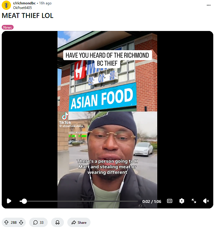 亚裔男在超市“换装走秀”被网友围观:：他不仅偷肉, 还偷心（组图） - 1
