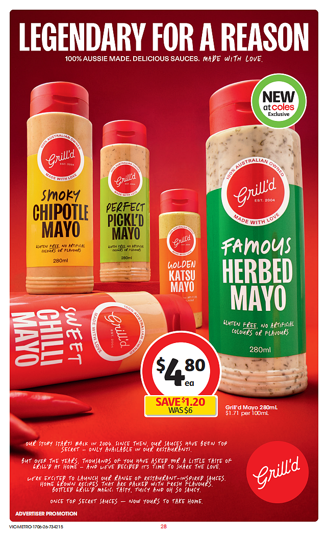 本周最新！澳洲各大超商特价目录，Woolworths、Coles、Costco（组图） - 28