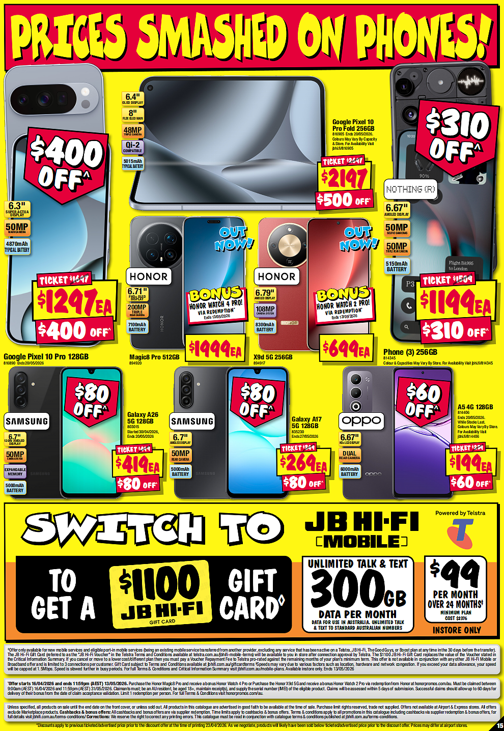 JB Hi-Fi最新折扣目录！Ninja空气炸锅立省$65，Garmin手表半价 - 15