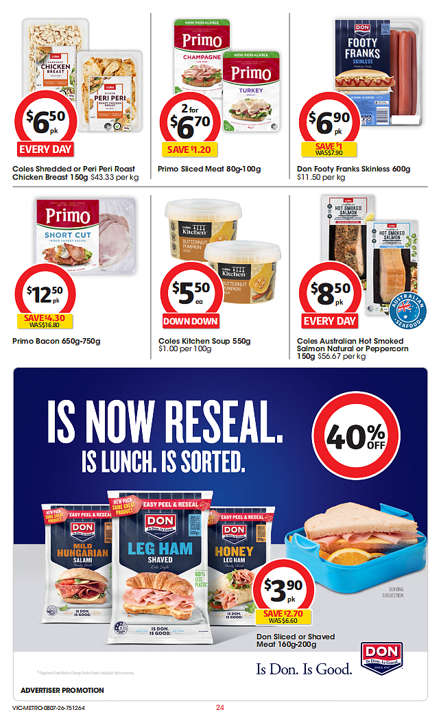 本周最新!澳洲各大超商特价商品一网打尽,大批好物骨折破半价!Woolworths、Coles、Aldi(组图) - 24