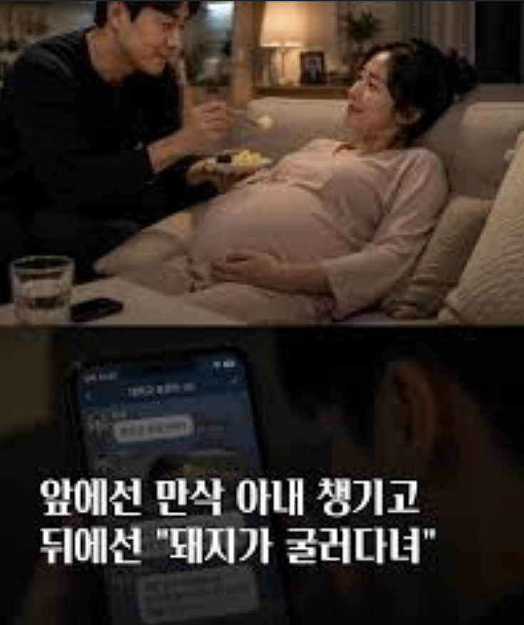 韩孕妻偷看丈夫聊天记录内容崩溃：他说我像猪只会吃（组图） - 10
