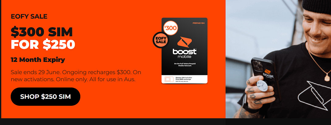 今天截止！【Boost Mobile】手机预付卡 最新特卖 + 折上折 + 再送50刀 - 1