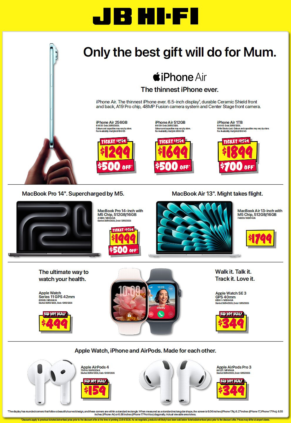 JB Hi-Fi最新折扣目录！Ninja空气炸锅立省$65，Garmin手表半价 - 16