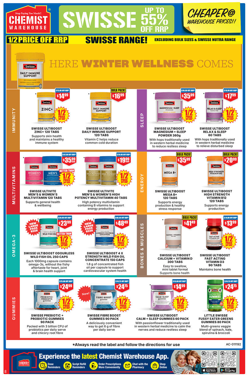 给力周期 + 限时满30刀就包邮！【Chemist Warehouse】药店 最新一期优惠目录 - 11