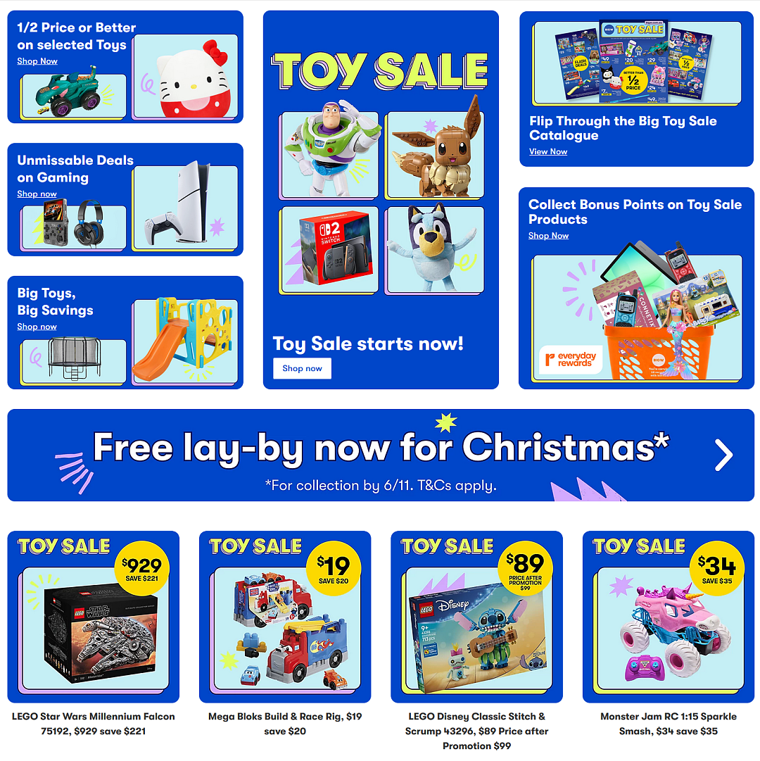 来了!【Big W】玩具/游戏 大促 开始 - 1
