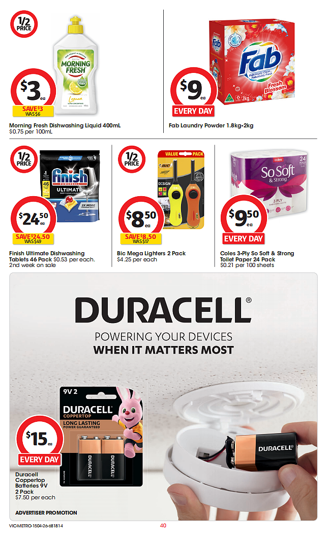 Coles 4月15日-4月21日打折，牛肉派、油、茉莉米半价 - 40