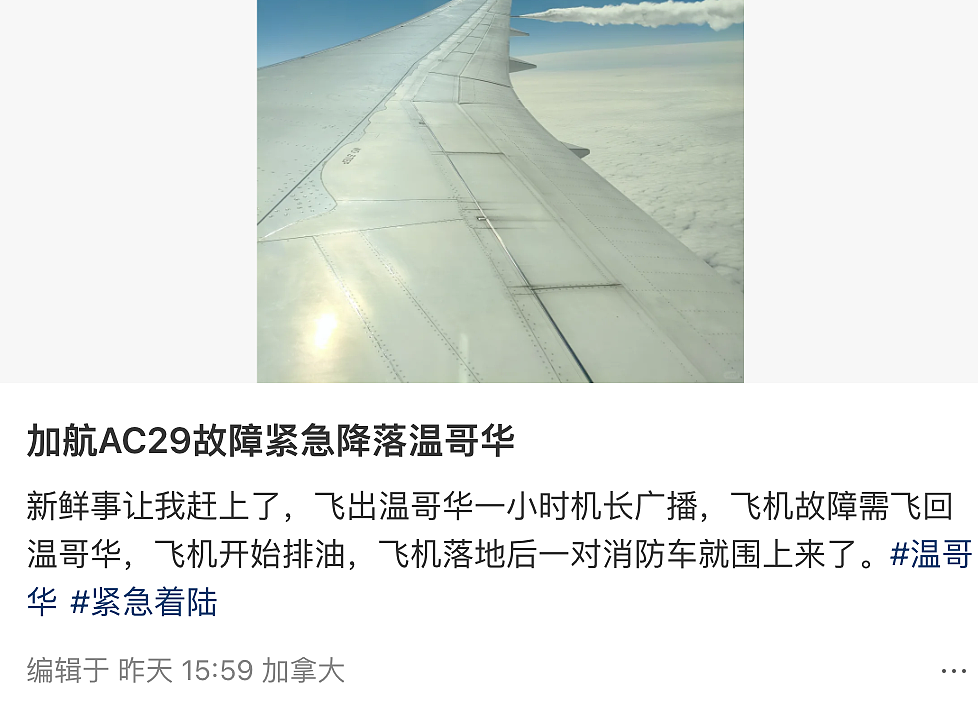 加航赴华航班紧急备降！大批华人回忆惊险一幕：机长声音都快哭了！（组图） - 5