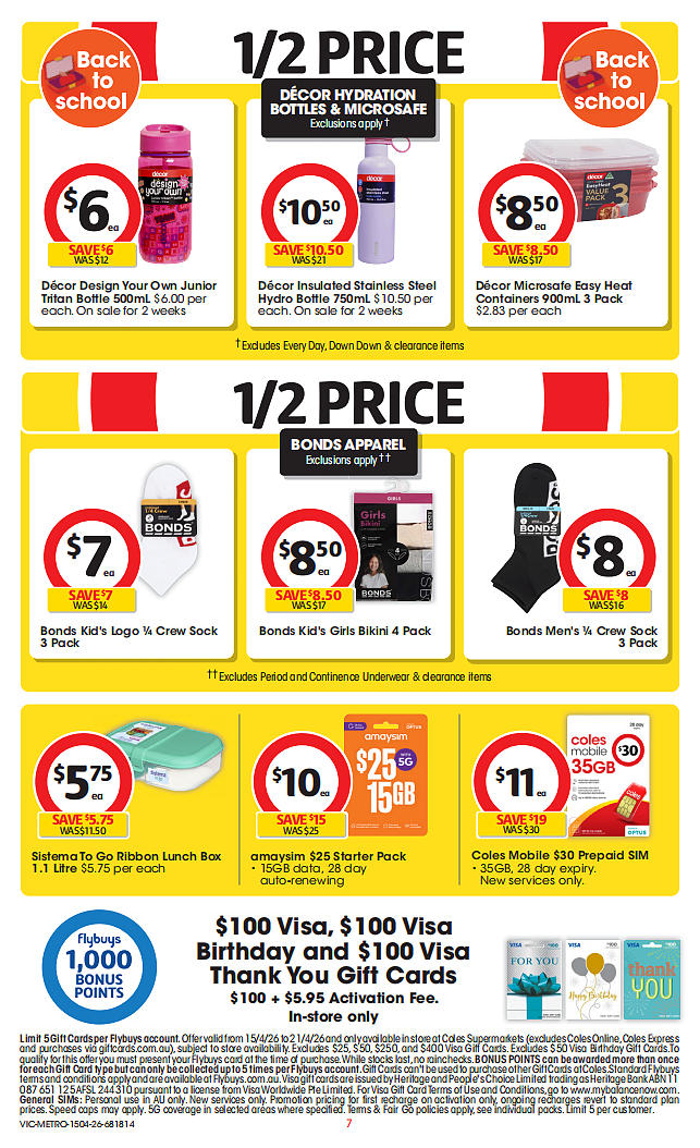 Coles 4月15日-4月21日打折，牛肉派、油、茉莉米半价 - 7